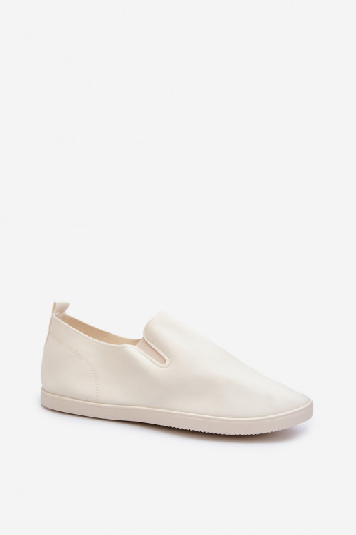 Dames Sneakers vrijetijdsschoenen Slip-On beige Lovinia