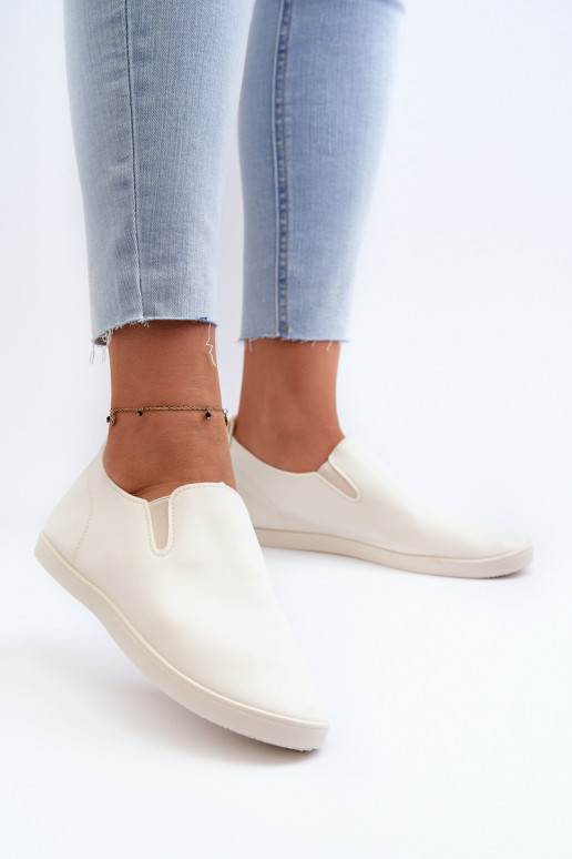 Féminin Baskets chaussures décontractées Slip-On beige Lovinia