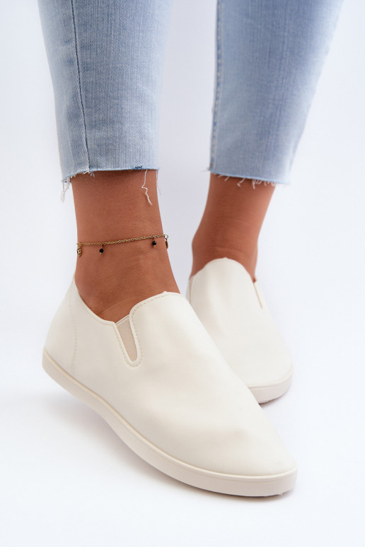 Dames Sneakers vrijetijdsschoenen Slip-On beige Lovinia