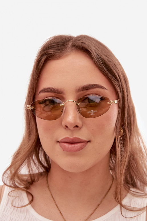 Des lunettes de soleil Féminin marron