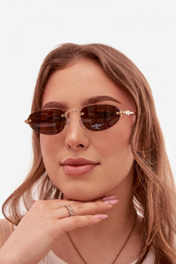Sonnenbrille Feminin dunkelbraun 2