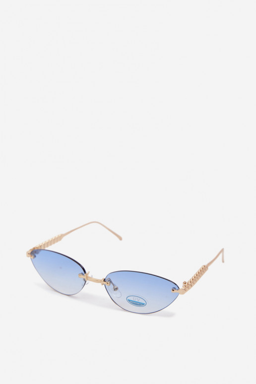 Des lunettes de soleil FémininFiltrem UV couleur bleue