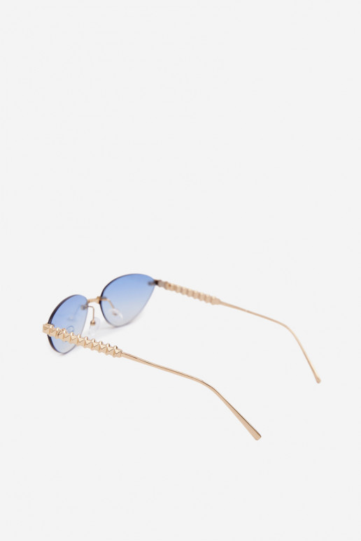 Des lunettes de soleil FémininFiltrem UV couleur bleue