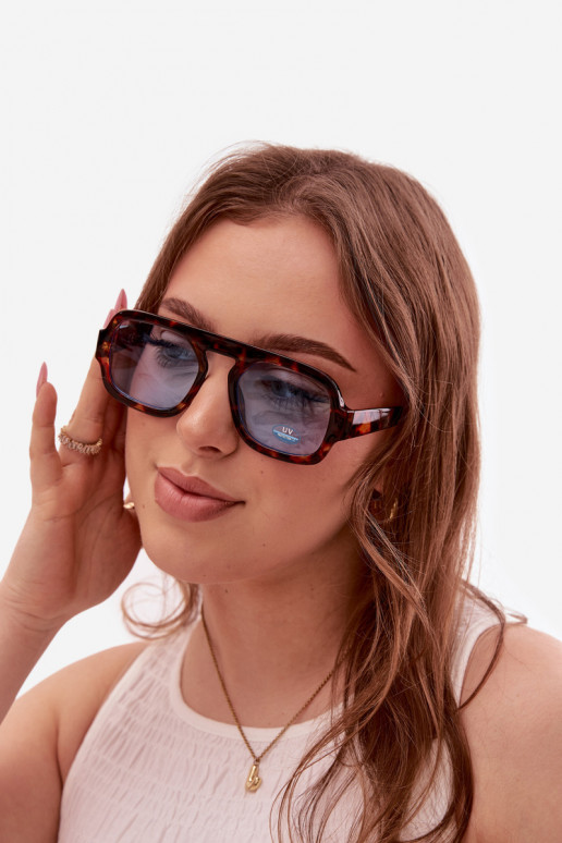 Dames ZonnebrilFiltrem UV bruin-blauIn