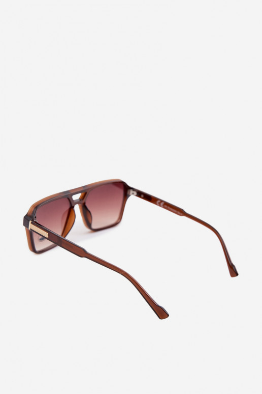 Des lunettes de soleil Féminin Ze couleur doréem Detalem marron
