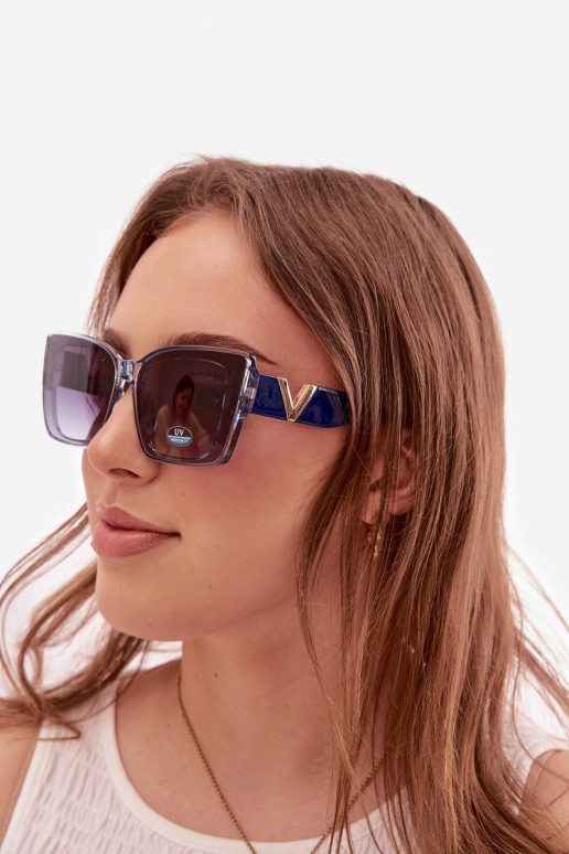 Sonnenbrille Feminin Katzenauge Dunkelblau
