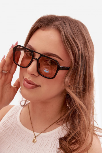 Sonnenbrille Feminin schZuarz und braun 2