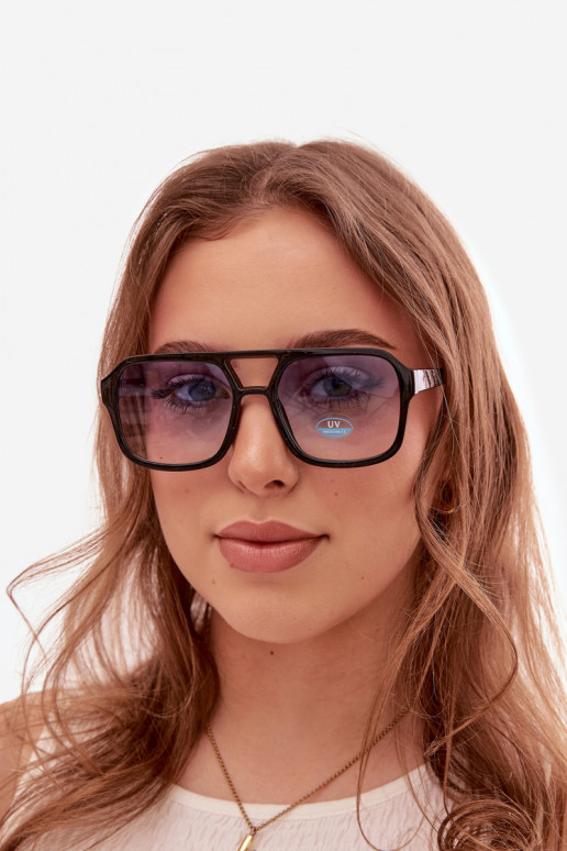 Sonnenbrille Feminin SchZuarz und-orange Farbe