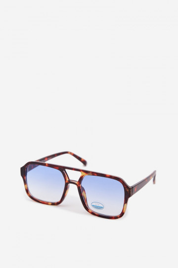Sonnenbrille Feminin braun-blaue Farbe