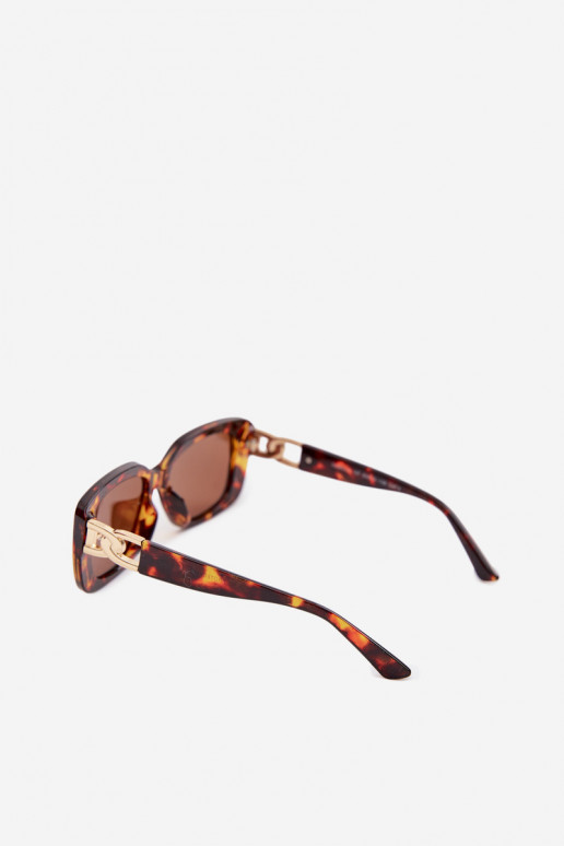 Des lunettes de soleil Féminin Ze couleur doréem Detalem marron