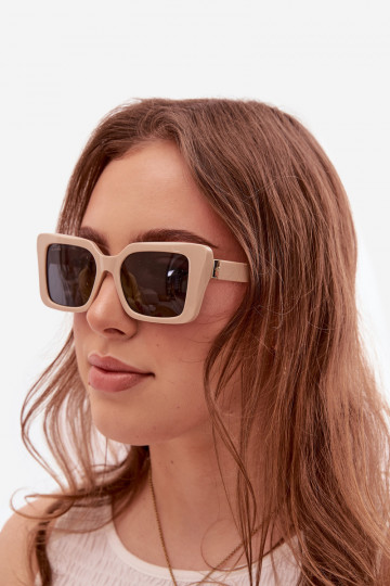 Sonnenbrille Feminin Beige 2