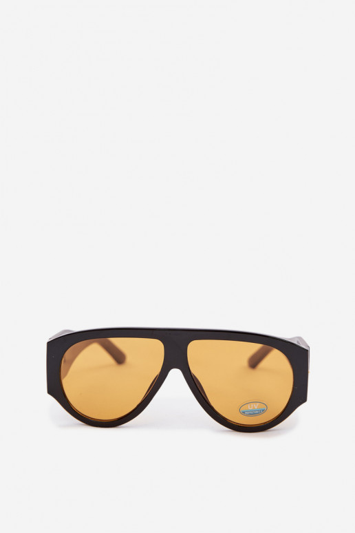 Feminin Sonnenbrille SchZuarz und-orange Farbe