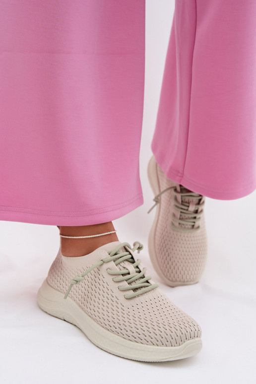 materiaal sportschoenen Dames beige Carmivelle