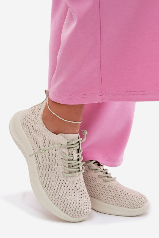  Turnschuhe Feminin Beige Carmivelle