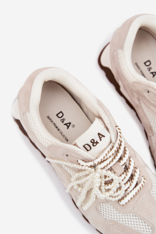 Leer van suède Sneakers model schoenen Dames MK61-0705 grijs