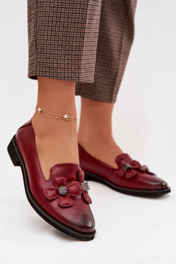 chaussures Féminin avec des talons larges Avec des décorationsi avec des motifs florauxami Bourgogne Tavillette 2