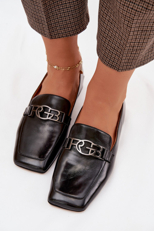 Leer dames mocassins Met sierlijk Detalem D&A CR61-3125 zInart