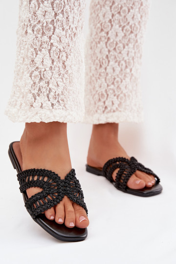 Hausschuhe FrauenZuohnung schZuarze Farbe Fariella 2