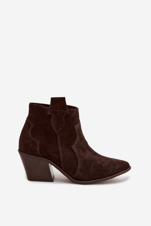 Laarzen in coInboystijlOpturalnego van suèdeu Zazoo 3153 CzekoladoIne