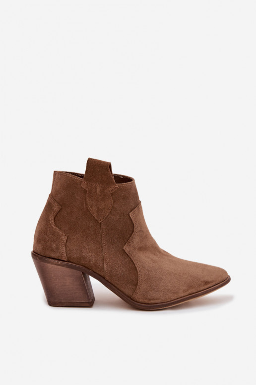 Laarzen in coInboystijlOpturalnego van suèdeu Zazoo 3153 kaki kleuren