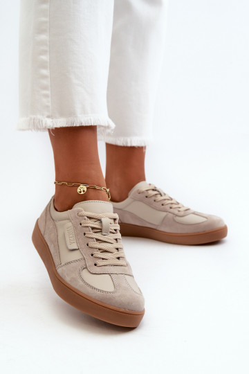 Suede sneakers Vinceza 7933 grijze kleur voor dames 2