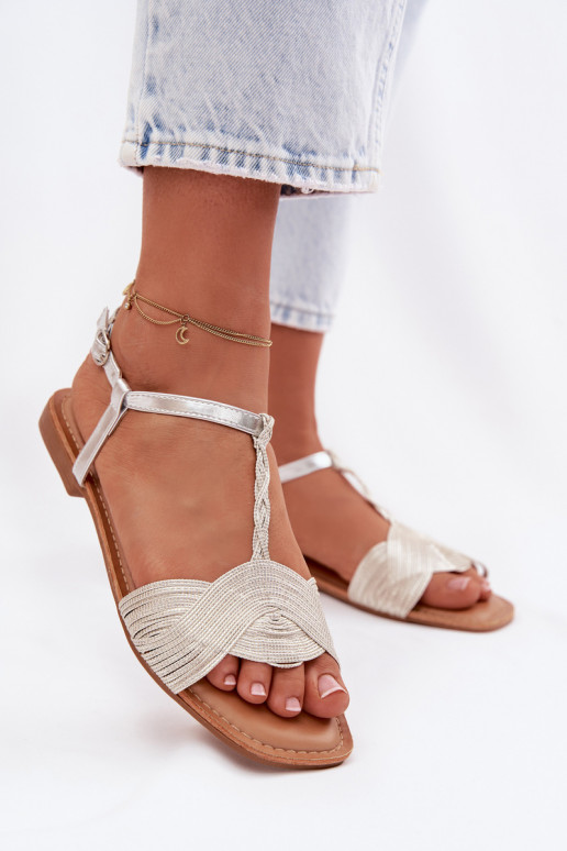 Sandalen voor dames zilvere kleur Nexora