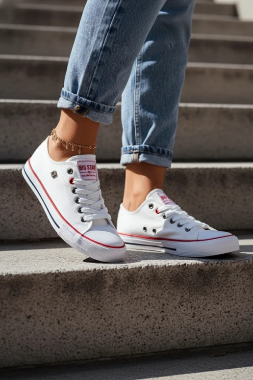 Chaussures de loisirs blanches Big Star T274022