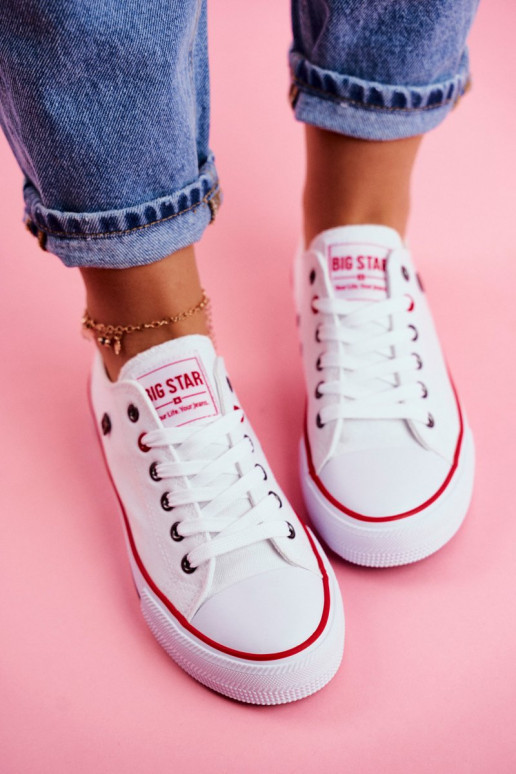 Chaussures de loisirs blanches Big Star T274022