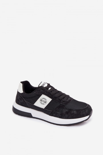 Heren sportschoenen Big Star TT174352 in zwarte kleur