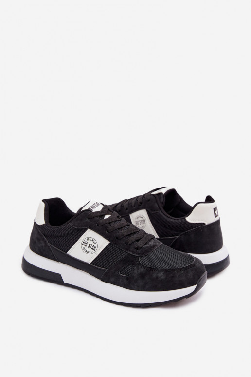 baskets Chaussures modèle baskets pour hommes Big Star TT174352 couleur noire