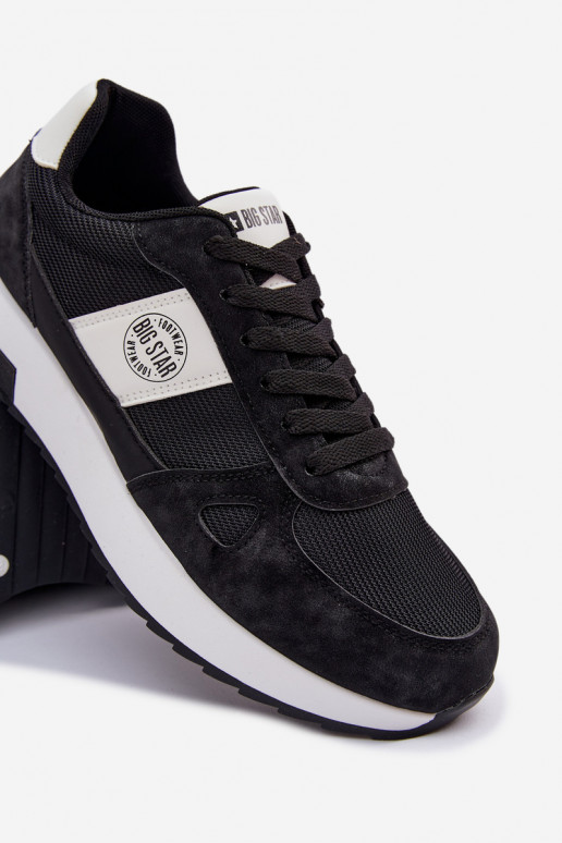 baskets Chaussures modèle baskets pour hommes Big Star TT174352 couleur noire