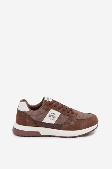 Heren sportschoenen Big Star TT174353 in bruine kleur 2
