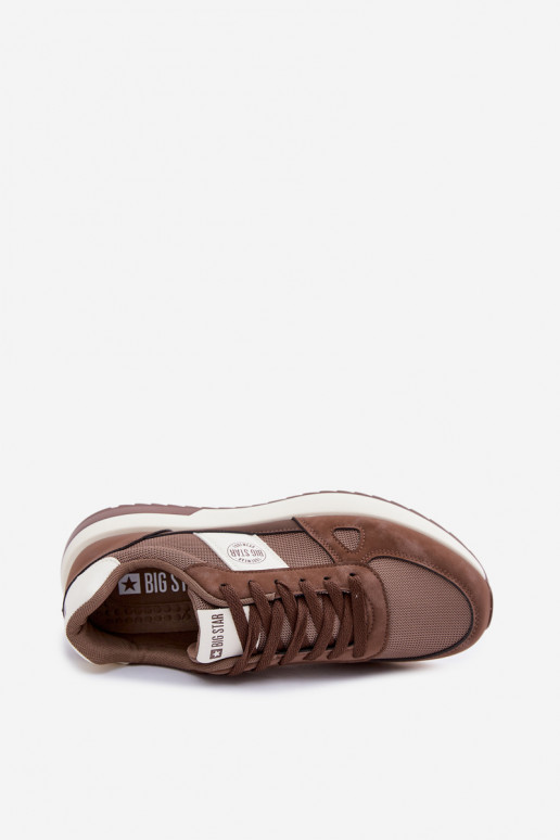 baskets Chaussures modèle baskets pour hommes Big Star TT174353 marron