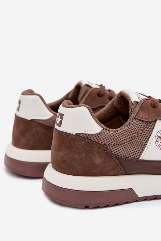 sportschoenen Sneakers model schoenen voor mannen Big Star TT174353 bruine kleur