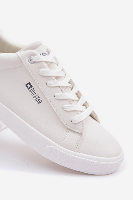 pour hommes chaussures décontractées en cuir écologique Big Star TT174001 couleur blanche