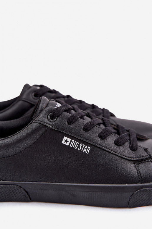 für Männer lässige Schuhe aus Öko-Leder Big Star TT174002 schZuarze Farbe