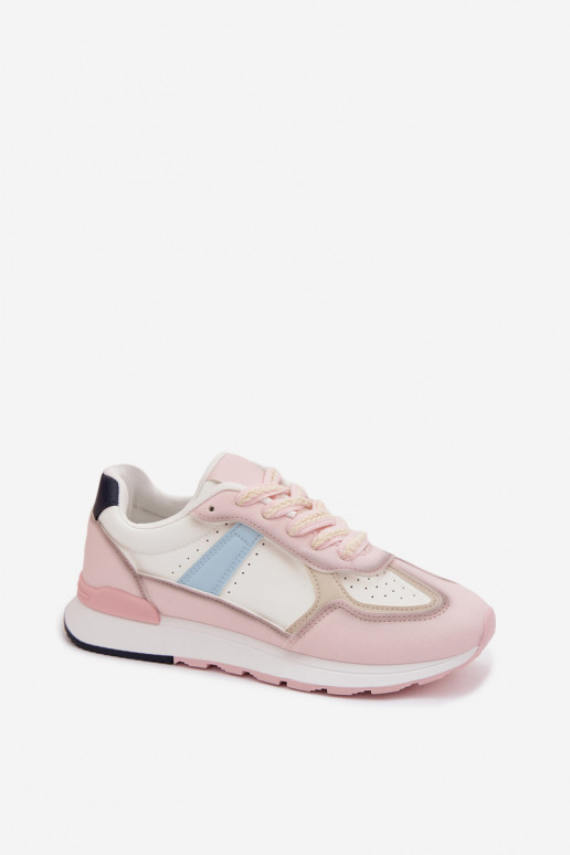 Sneakers model schoenen Dames van ecoleer roze Kelira
