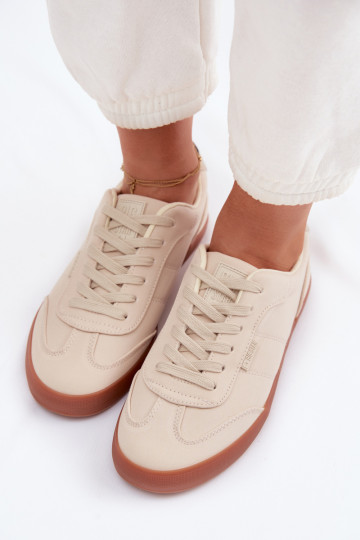 Dames sneakers in sportieve stijl Big Star TT274358 zandkleur