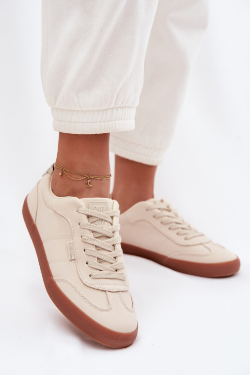 Sneakers model schoenen Dames materiaal Big Star TT274358 beige