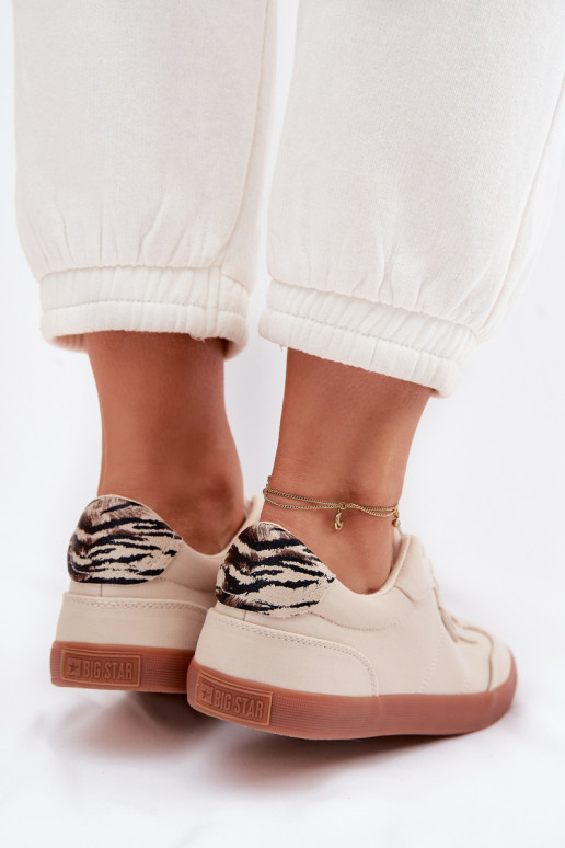 Chaussures modèle baskets Féminin  Big Star TT274358 beige