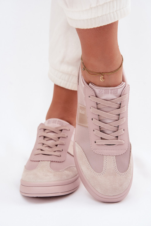 Sneakers Stilvollllschuhe Feminin Big Star TT274157 pinke Farbe