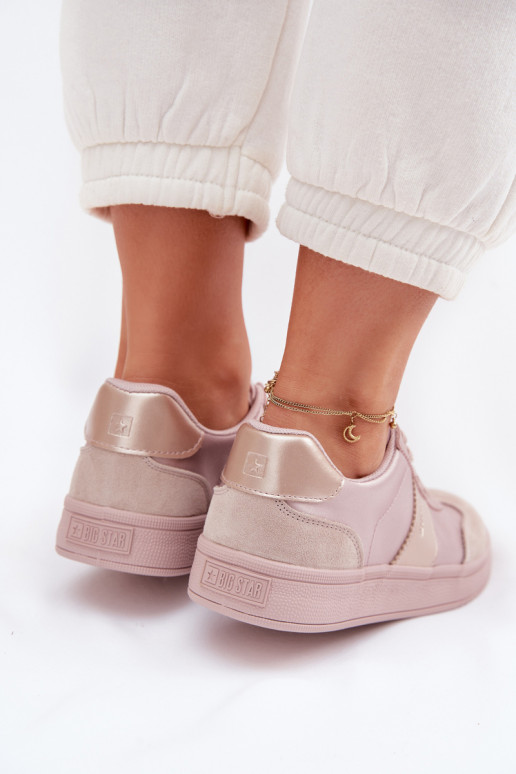 Chaussures modèle baskets Féminin Big Star TT274157 couleur rose