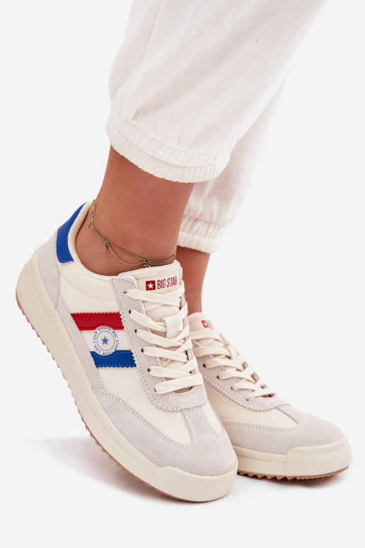 Chaussures modèle baskets Féminin Big Star TT274161 beige