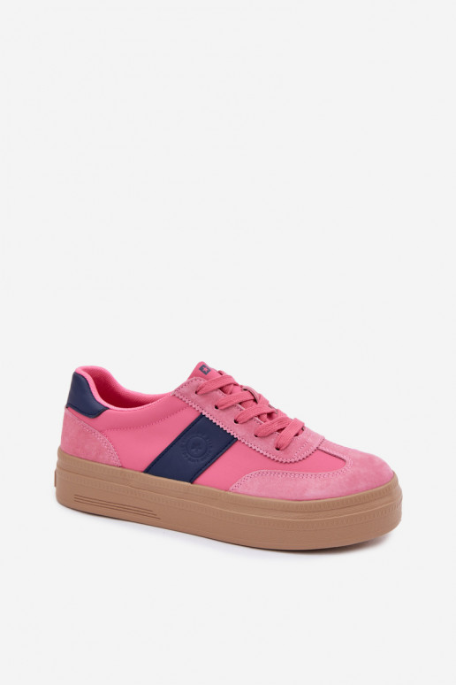 en daim Chaussures modèle baskets Féminin Big Star TT274164 couleur rose