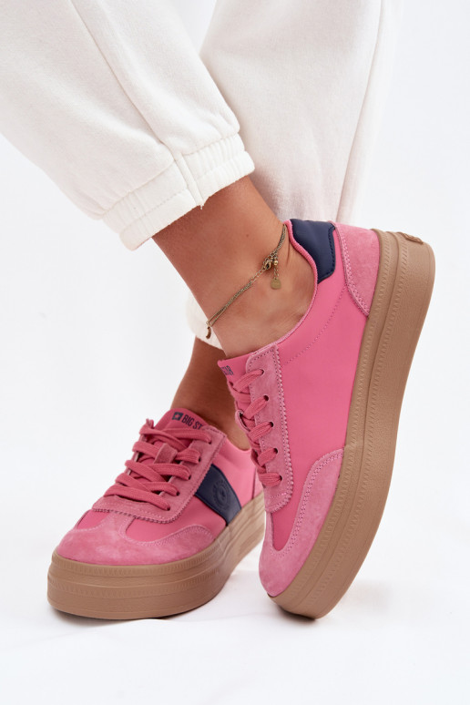 van suède Sneakers model schoenen Dames Big Star TT274164 roze