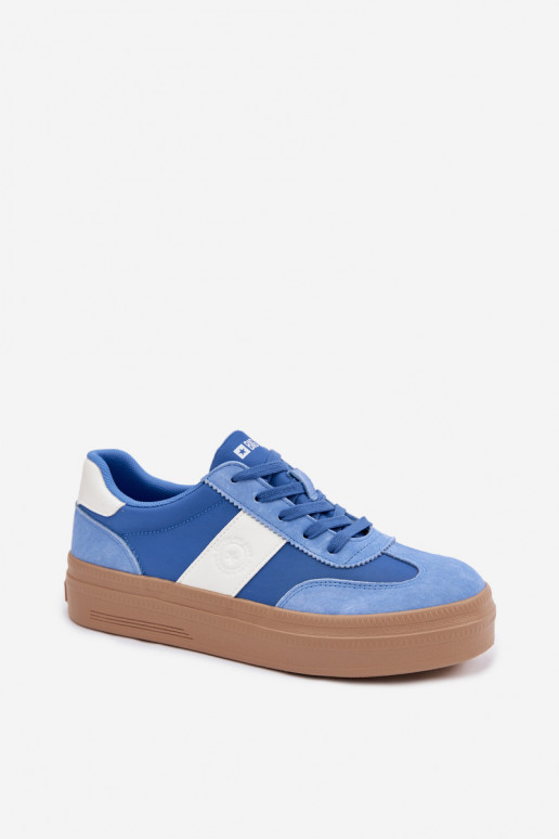 van suède Sneakers model schoenen Dames Big Star TT274165 blauIn