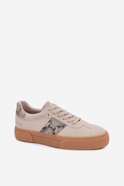 Chaussures modèle baskets Féminin Ze DANSstaÀkami Peau de serpent Big Star TT274299 couleur grise