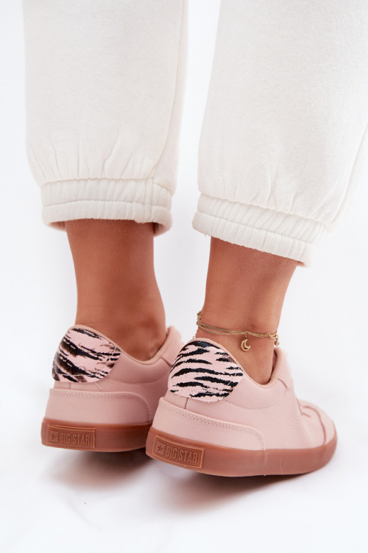 Chaussures modèle baskets Féminin  Big Star TT274359 couleur rose