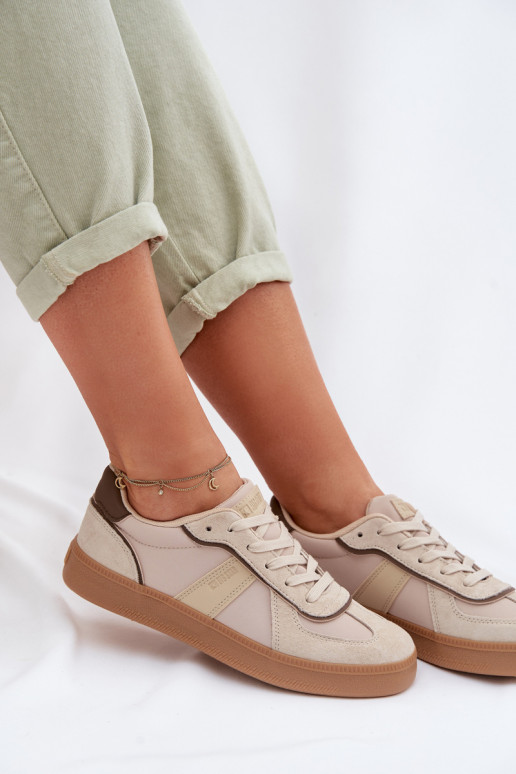 Chaussures modèle baskets Féminin Big Star TT274174 beige