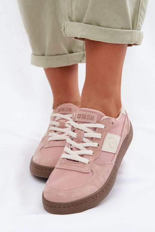 Chaussures modèle baskets Féminin Big Star TT274175 couleur rose